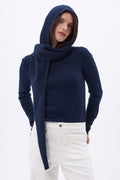 Cagoule Echarpe Angela - Bleu Marine - Mixte
