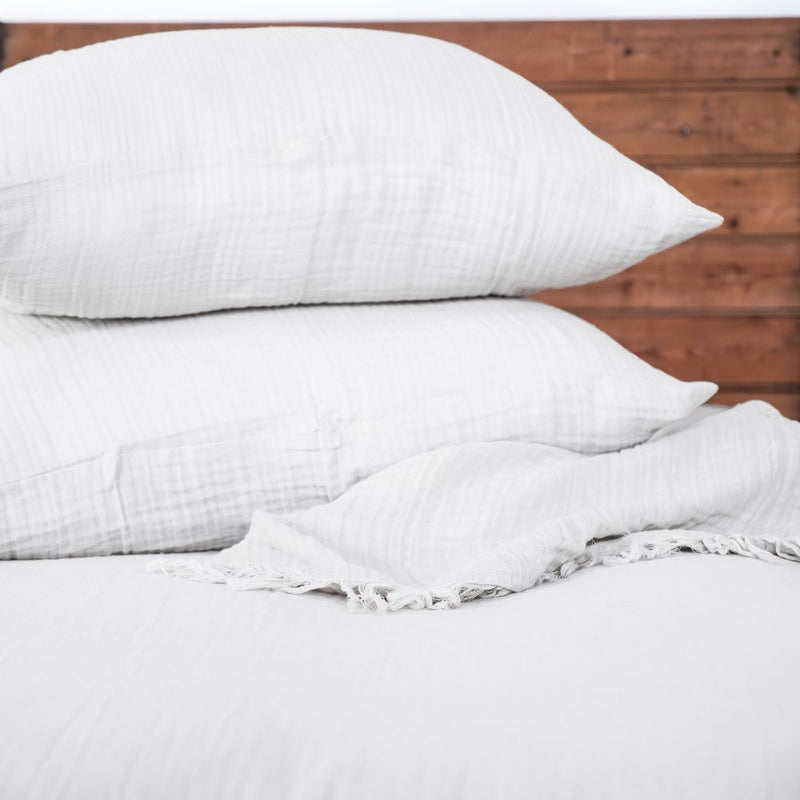 Taie D'Oreiller En Gaze De Coton 65X65Cm