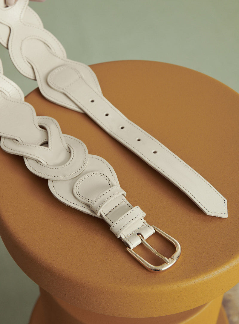 CEINTURE LARGE BLANCHE ANGEL PETITE MENDIGOTE