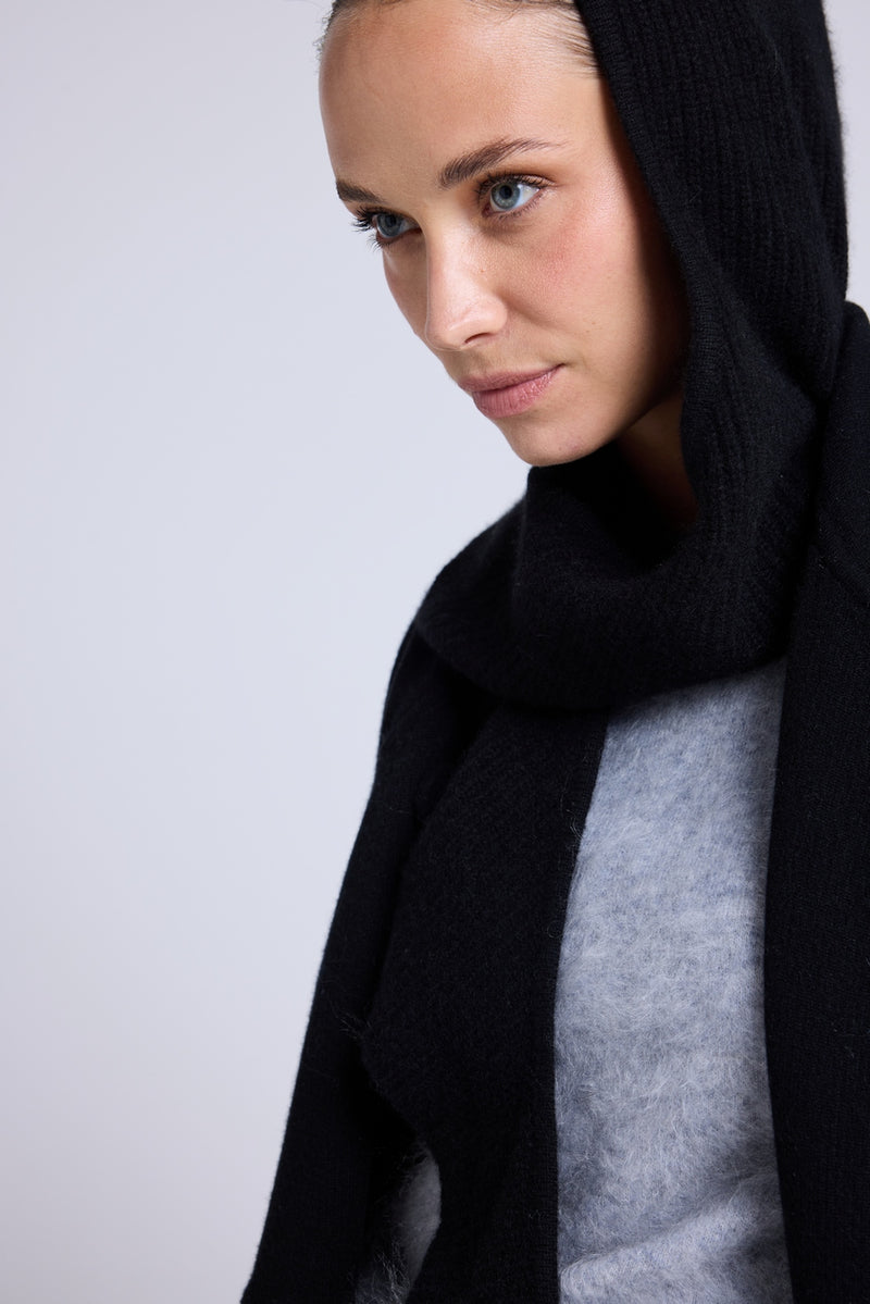 Cagoule Echarpe Unisexe Angel - Noir