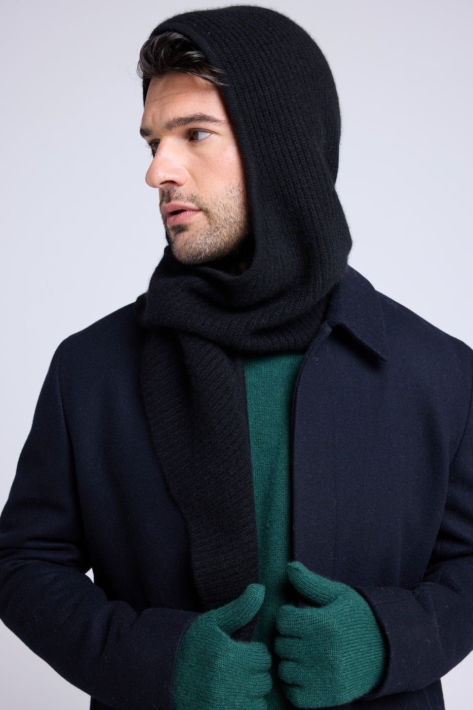 Unisex Hættetørklæde Angel - Sort - Unisex