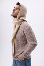 Pasamontañas bufanda unisex Angel - Beige crema - Unisex