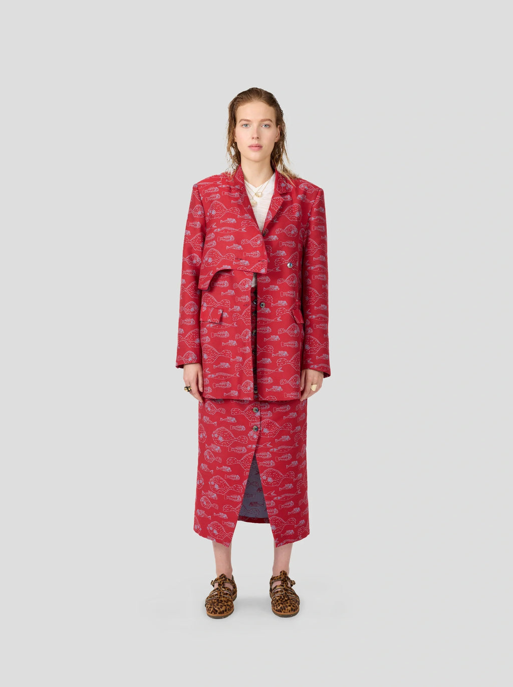 Blazer Angus En Tissage Aquarium