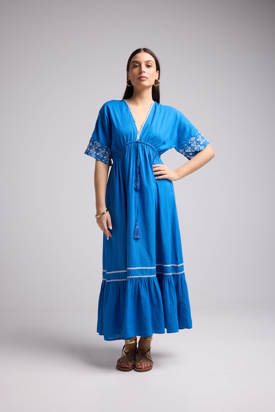 Vestido Largo - Angy - Azul