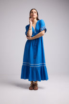 Vestido Largo - Angy - Azul