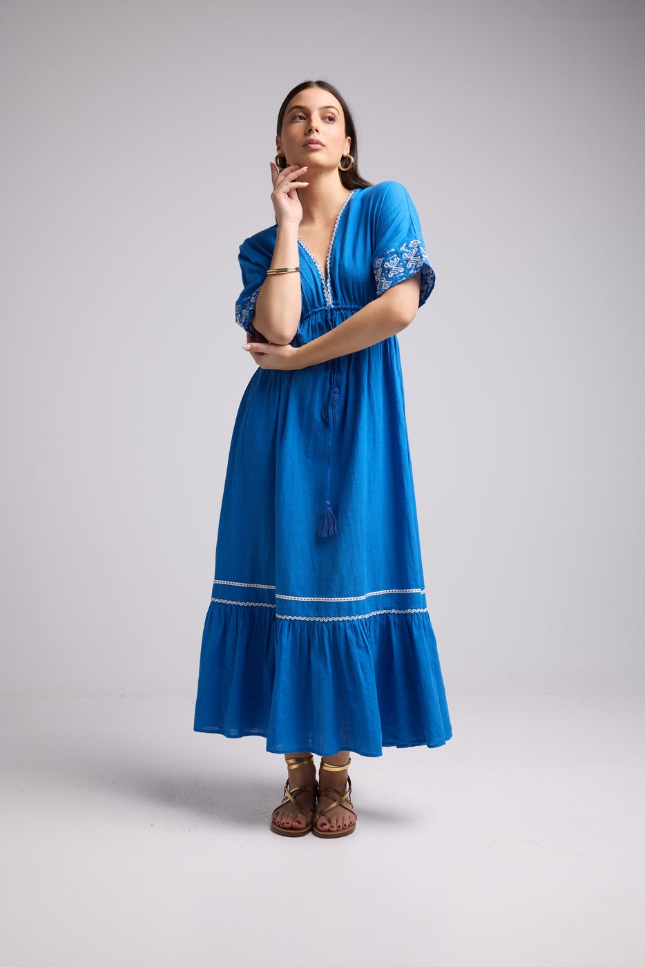 Vestido Largo - Angy - Azul