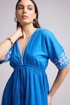 Vestido Largo - Angy - Azul