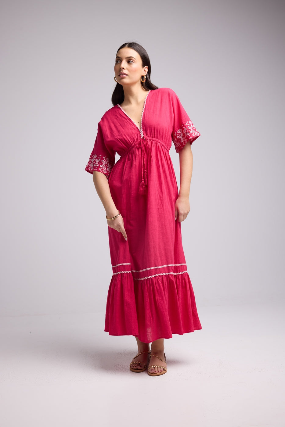 Vestido Largo - Angy - Rosa