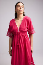 Vestido Largo - Angy - Rosa