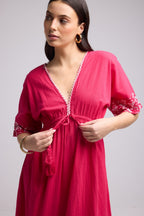 Vestido Largo - Angy - Rosa