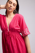 Vestido Largo - Angy - Rosa