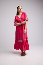 Vestido Largo - Angy - Rosa