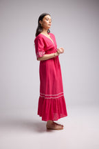 Vestido Largo - Angy - Rosa