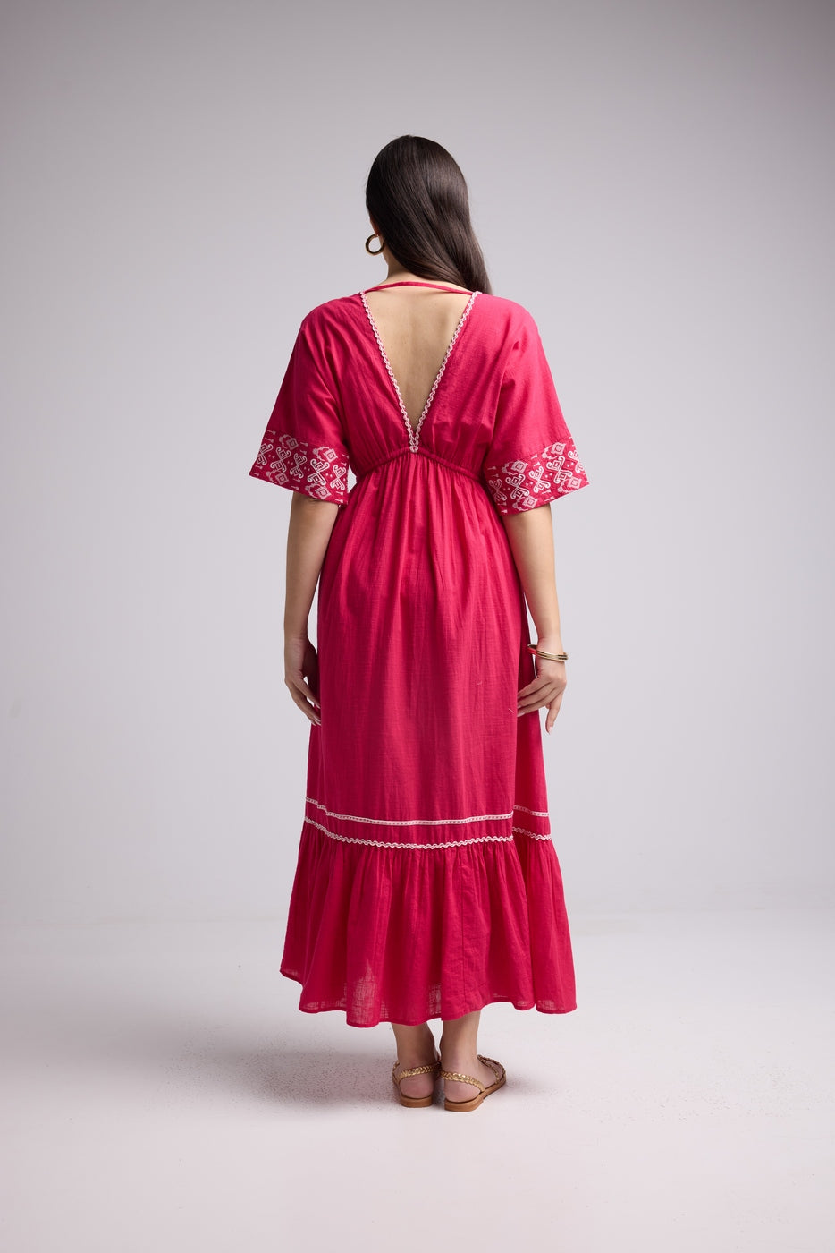 Vestido Largo - Angy - Rosa