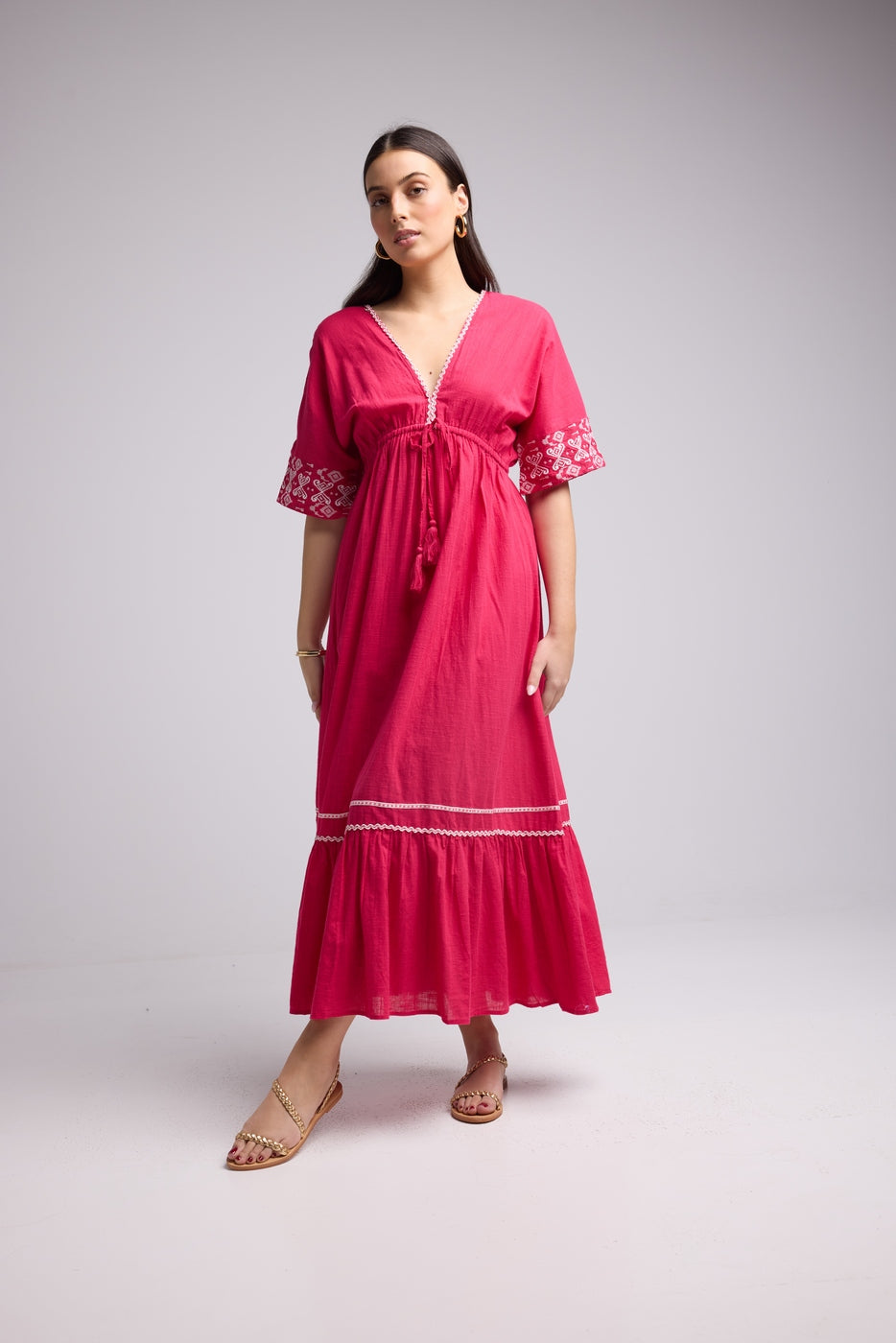 Vestido Largo - Angy - Rosa