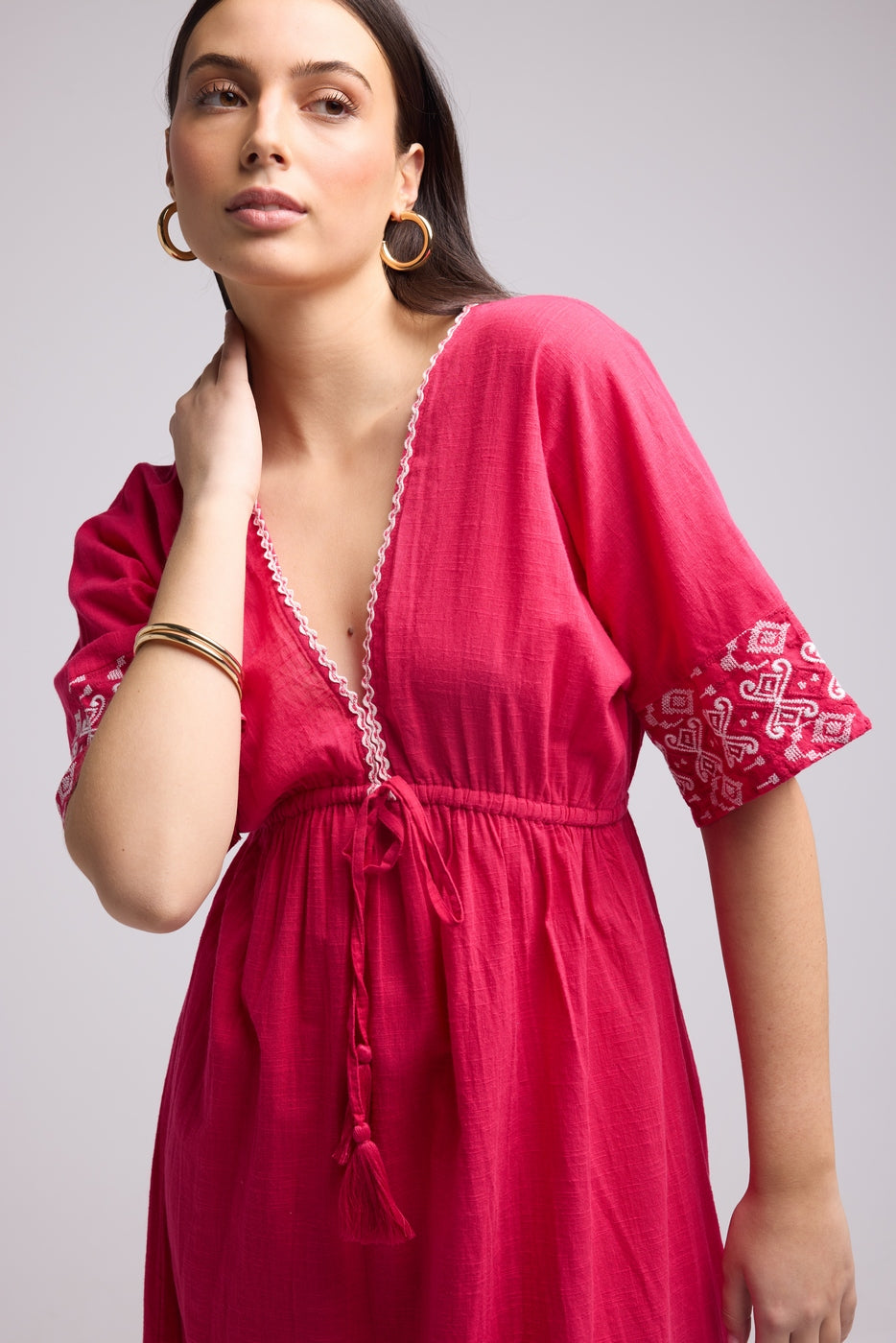 Vestido Largo - Angy - Rosa
