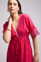 Vestido Largo - Angy - Rosa
