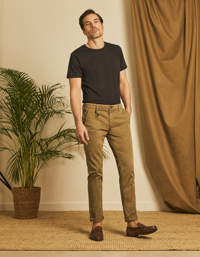 Reiko - Pantalón chino Antoine - Caqui - Hombre
