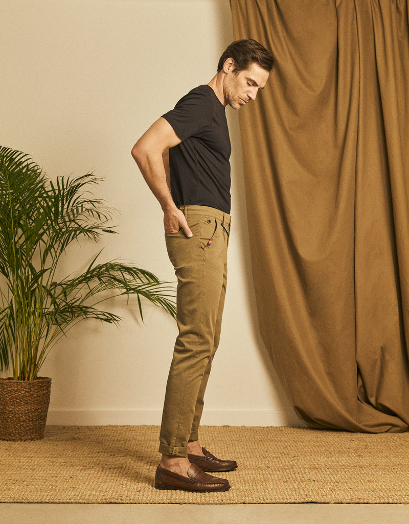 Reiko - Pantalon Chino Antoine - Kaki - Homme