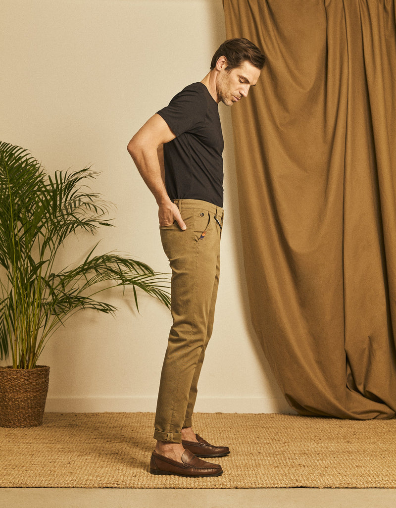 Reiko - Pantalón chino Antoine - Caqui - Hombre