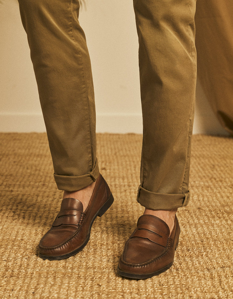 Reiko - Pantalón chino Antoine - Caqui - Hombre
