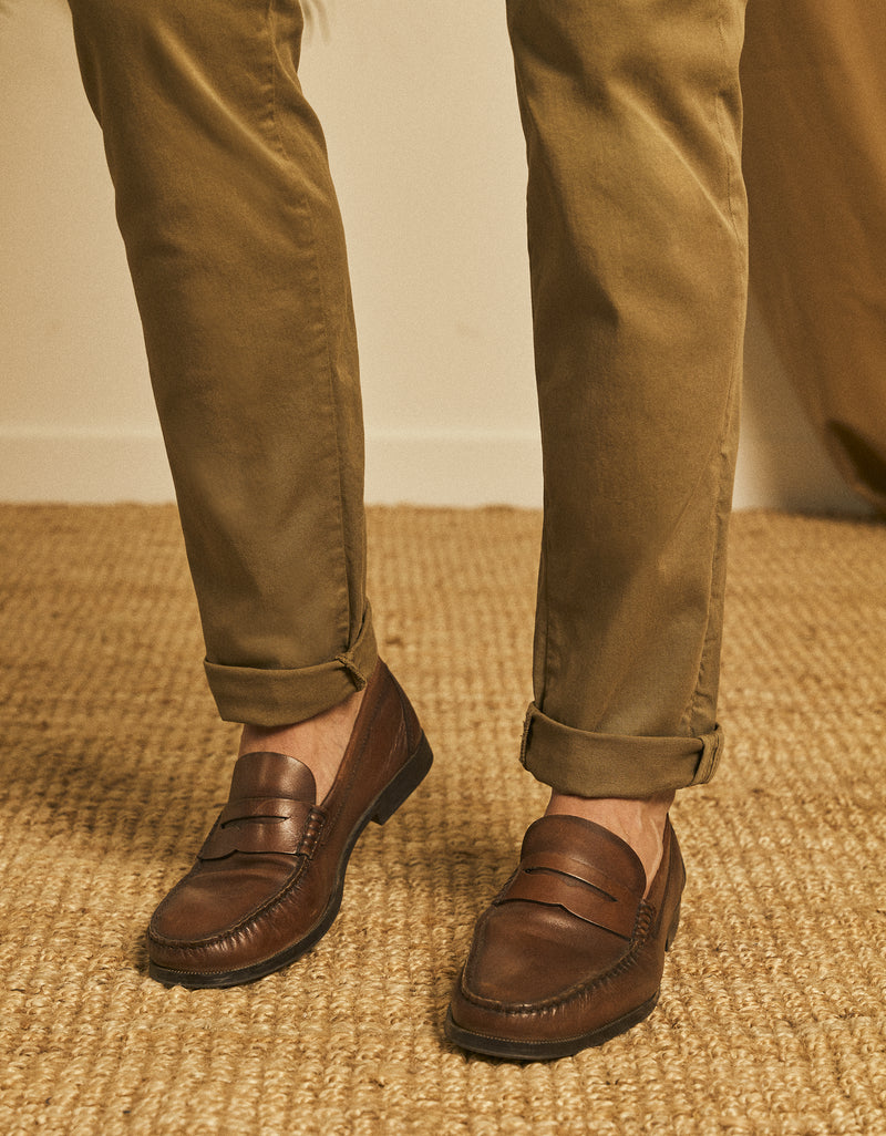 Reiko - Antoine Chino Pants - Khaki - Man