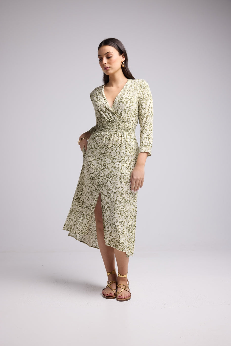 Vestido Largo - Antonia - Caqui