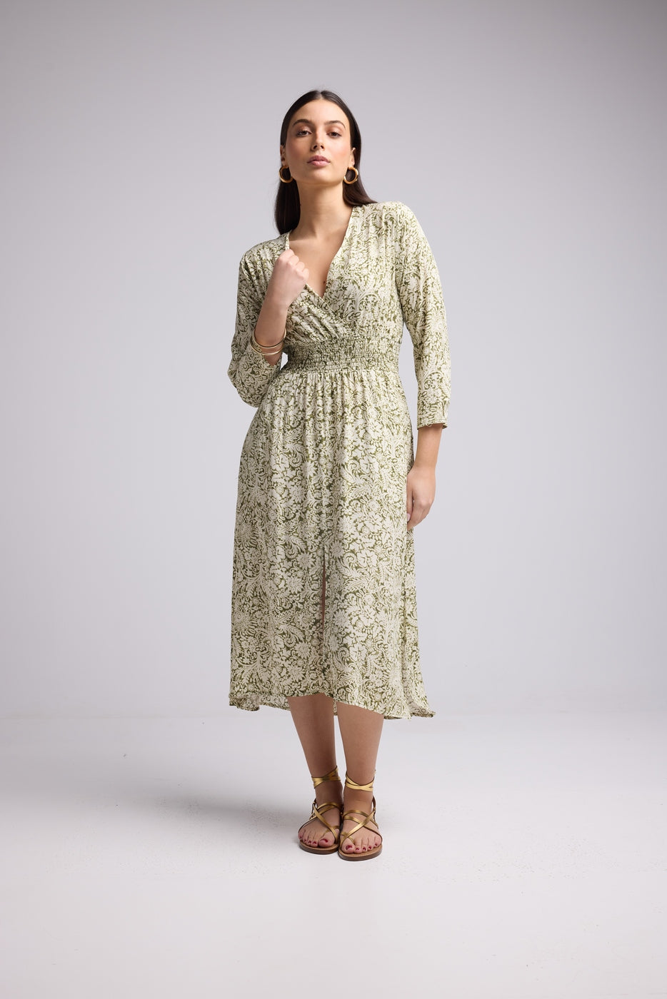 Vestido Largo - Antonia - Caqui