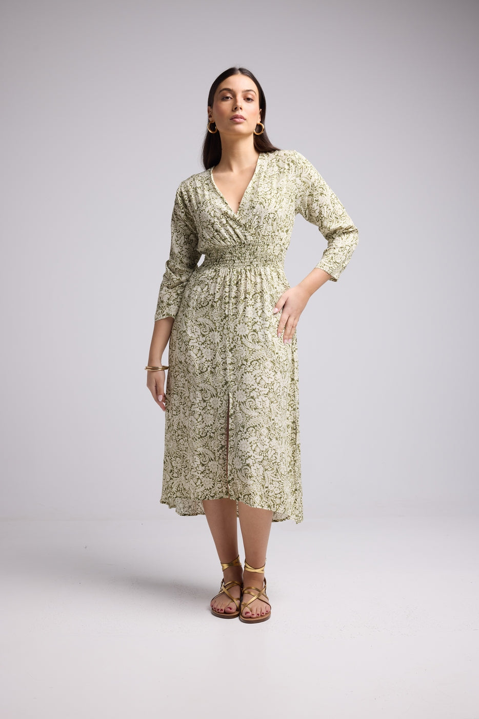 Vestido Largo - Antonia - Caqui