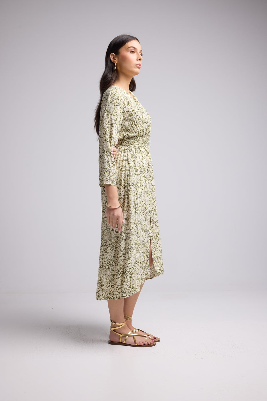 Vestido Largo - Antonia - Caqui