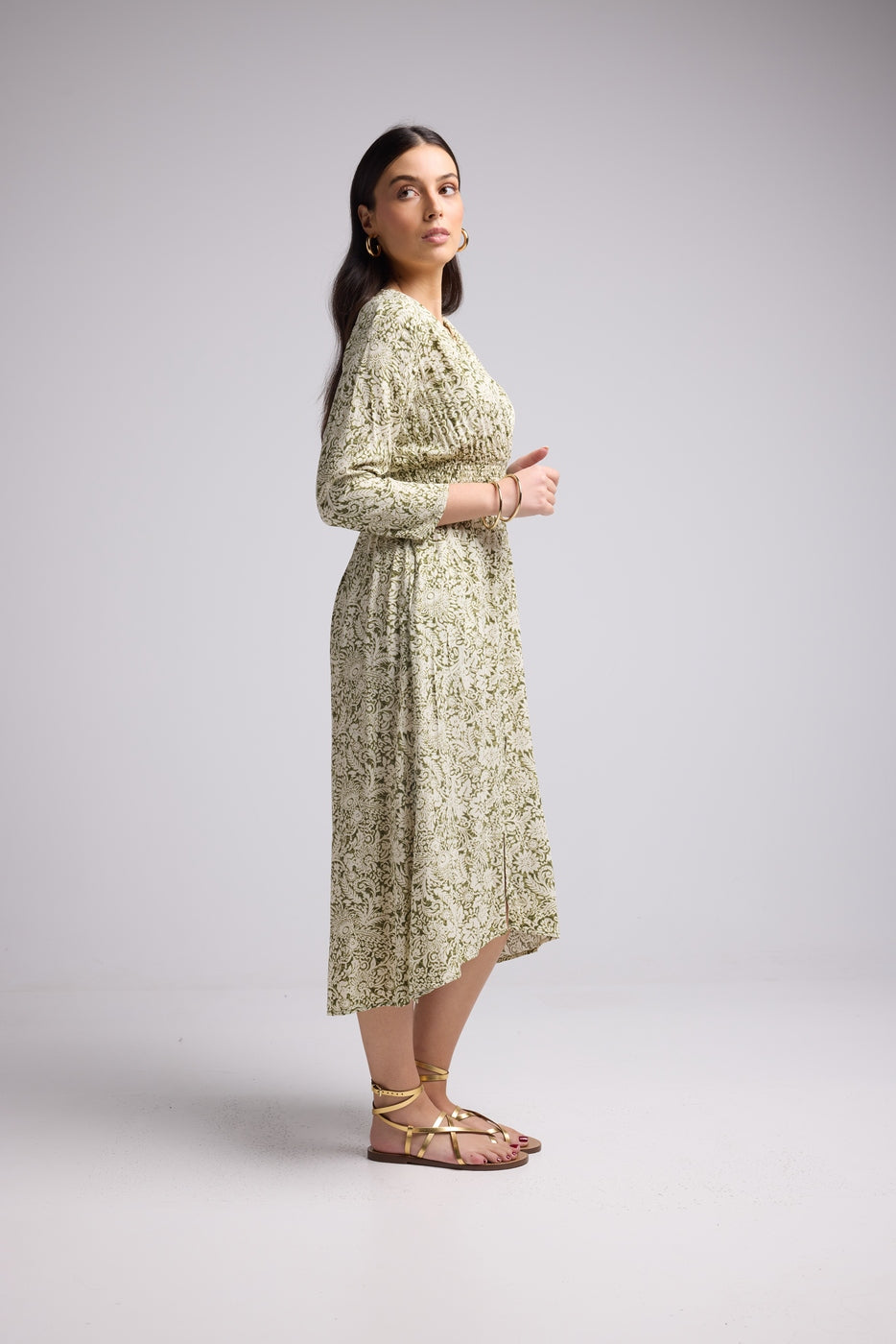 Vestido Largo - Antonia - Caqui
