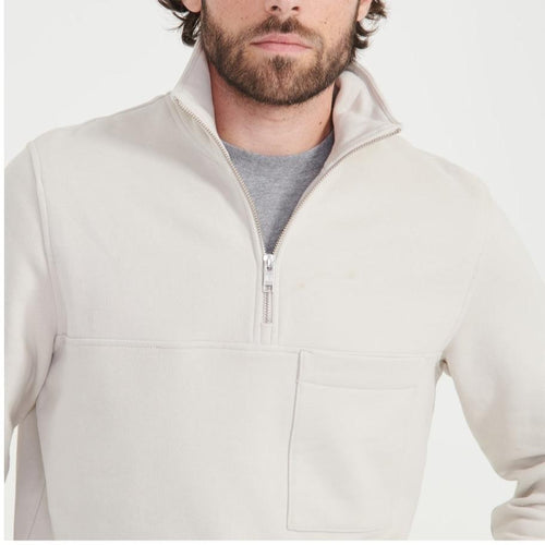 Sweat Demi-Zip - Sable - Homme