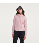 Pull Demi-Zip - Rose Craie - Femme