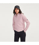 Pull Demi-Zip - Rose Craie - Femme