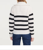 Maglione con mezza zip - Bianco latte St - Donna