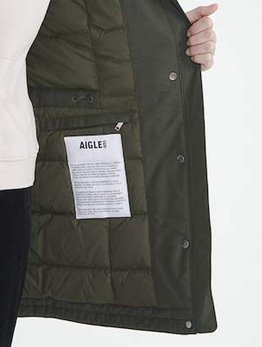 Parka imbottito da esterno - Avocado - Donna