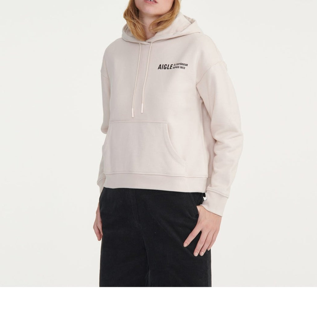 Felpa con cappuccio - Sabbia - Donna
