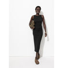 Robe-débardeur - Noir Uni Fonce