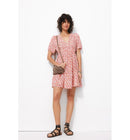Robe Courte Imprimée Femme - Multicolore Imprime