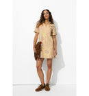 Robe Courte Imprimée - Orange Imprime
