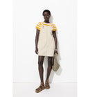 Robe Courte en Jean de Couleur - Naturel Uni Clair