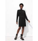 Robe Courte en Jersey Milano - Noir Uni Fonce