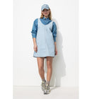 Robe-salopette en Jean Rayé - Multicolore Raye