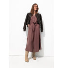 Robe-chemise Unie Femme - Violet Uni Colore