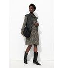 Robe-chemise Courte Imprimée - Noir Imprime