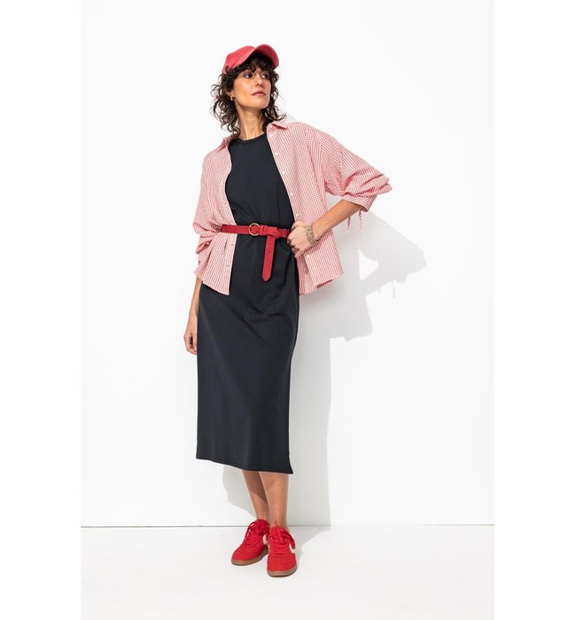 Robe T-shirt - Bleu Uni Fonce