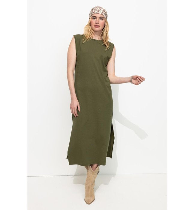 Robe T-shirt - Kaki Uni Fonce