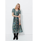 Robe Longue à Paillettes - Multicolore Imprime