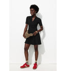 Robe Courte en Jersey Femme - Noir Uni Fonce