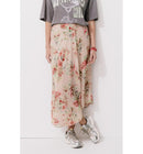 Jupe Midi Asymétrique Imprimée - Rose Imprime